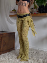 Load image into Gallery viewer, Mustard lace flared pants (one off)