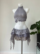 Load image into Gallery viewer, Lace shredded pixie set, lilac
