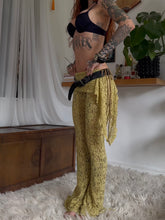 Load image into Gallery viewer, Mustard lace flared pants (one off)
