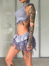 Load image into Gallery viewer, Lace shredded pixie set, lilac
