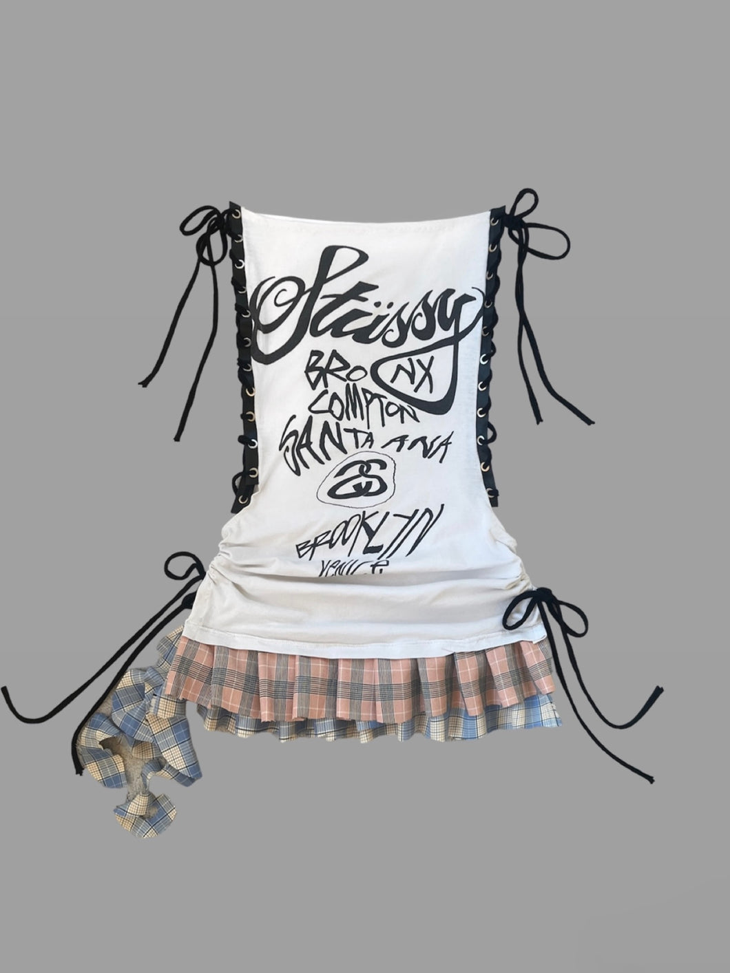 Reworked Stussy bandeau dress