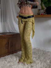 Load image into Gallery viewer, Mustard lace flared pants (one off)
