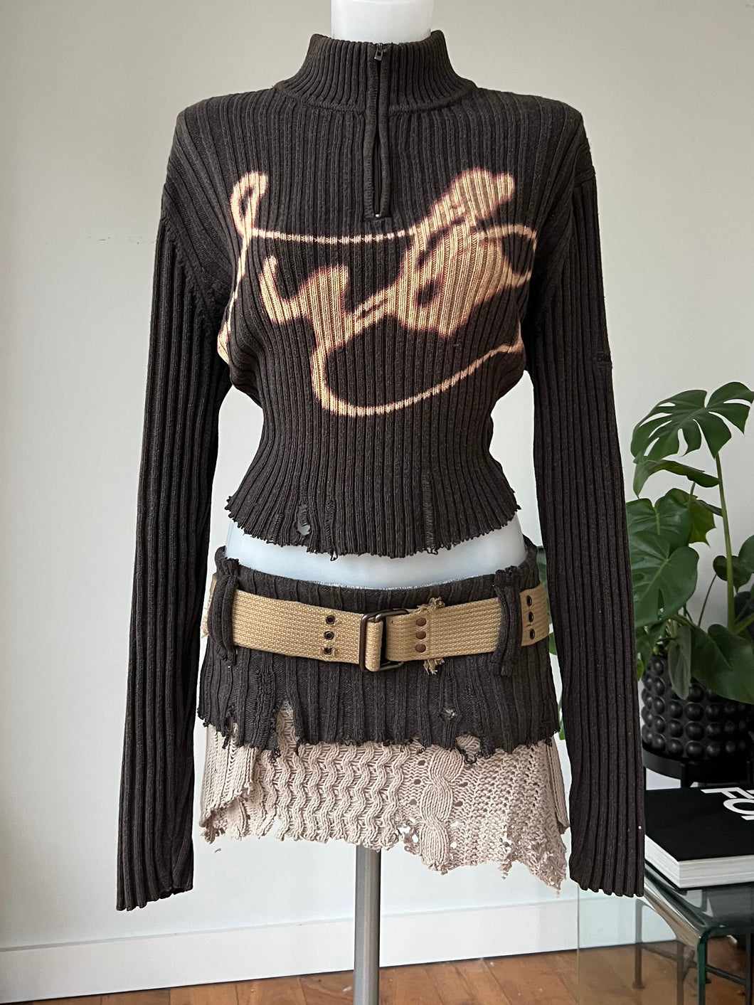 Vintage upcycled DKNY jumper set
