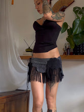 Load image into Gallery viewer, Upcycled doily fringe skirt
