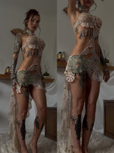 Load image into Gallery viewer, Vintage up cycled doily dress (one off unique piece)
