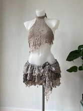 Load image into Gallery viewer, Crochet/lace shredded pixie set

