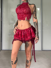 Load image into Gallery viewer, Shredded pixie set, red

