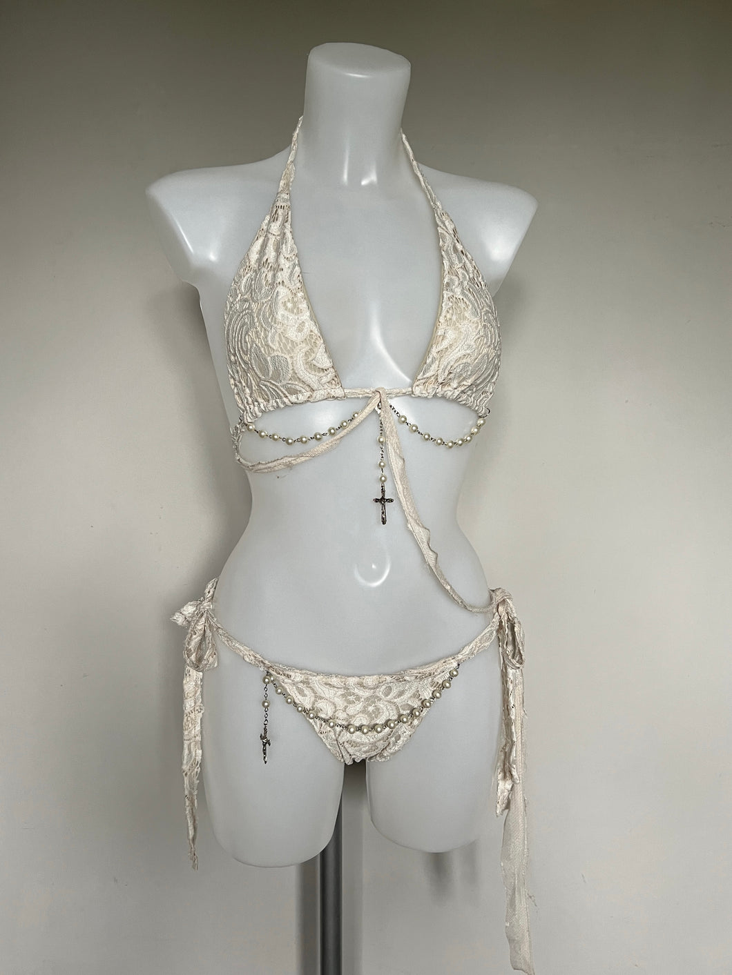 Lace rosary bikini